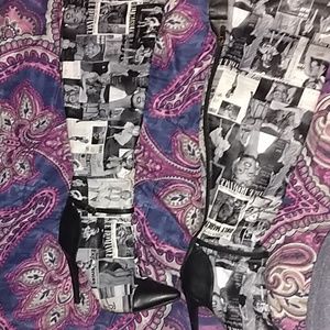 Marilyn Monroe stilleto over the knee boots